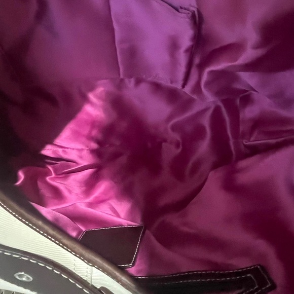 coach butterfly canvas extra large hobo soho rare 1 of a kind style 4992 - Picture 6 of 8